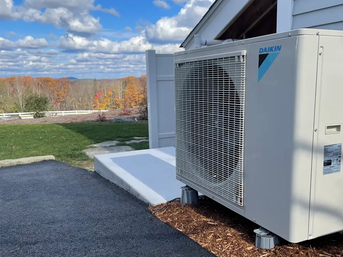 Daikin ductless mini split system installation by A.J. LeBlanc Heating in a Southern NH home