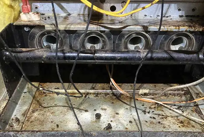 Dirty furnace components can reduce system logevity and increase service expenses