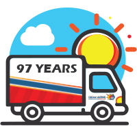 A.J. LeBlanc Heating History Truck Logo