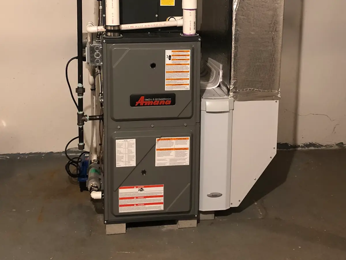 New furnace installation by A.J. LeBlanc Heating in Atkinson, NH