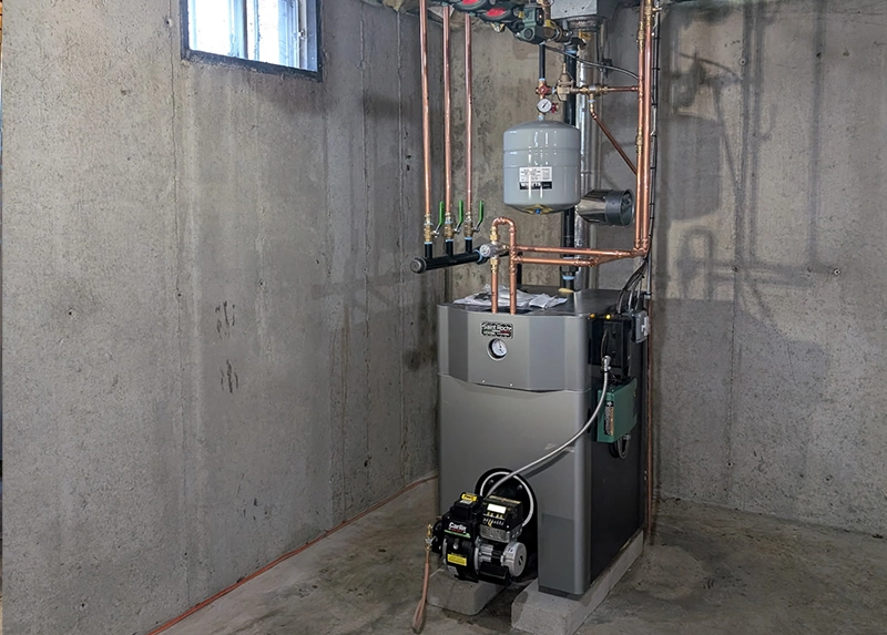 Saint Roch boiler and HTP indirect water heater